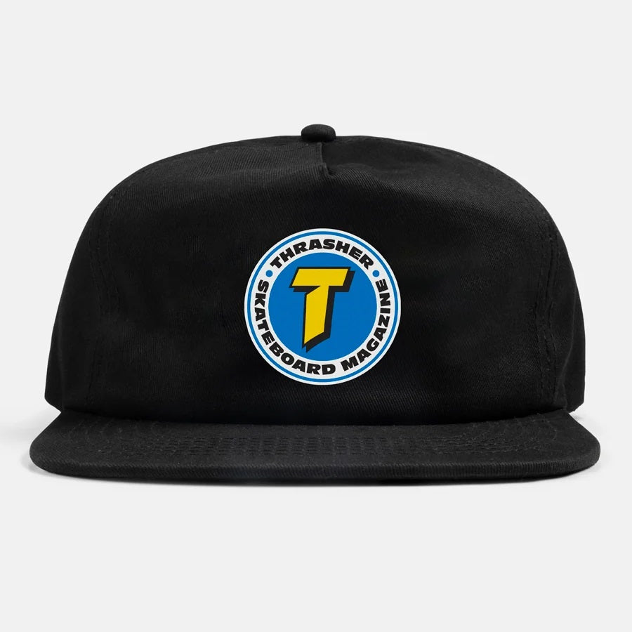 THRASHER Number 1 Redux Snapback Hat Black