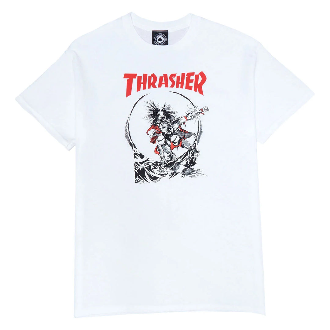 THRASHER Outlaw 2 Tone Tee White