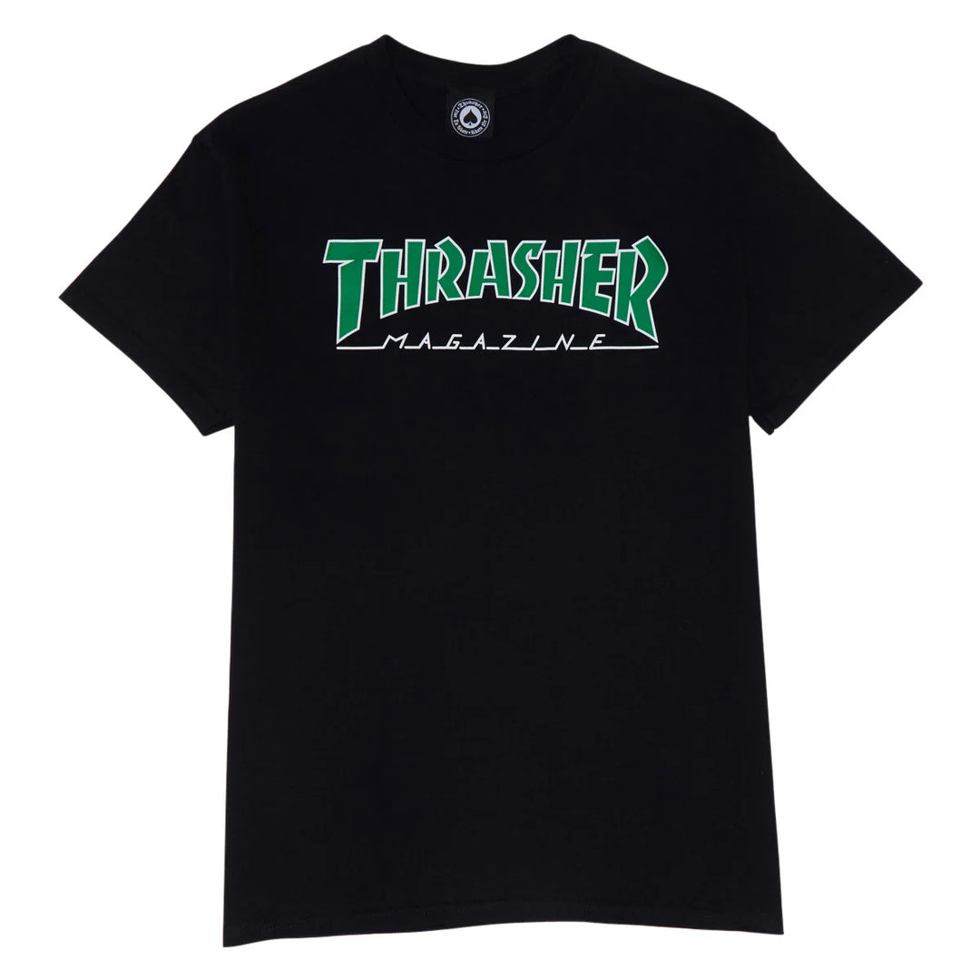 THRASHER Outlined Tee Black