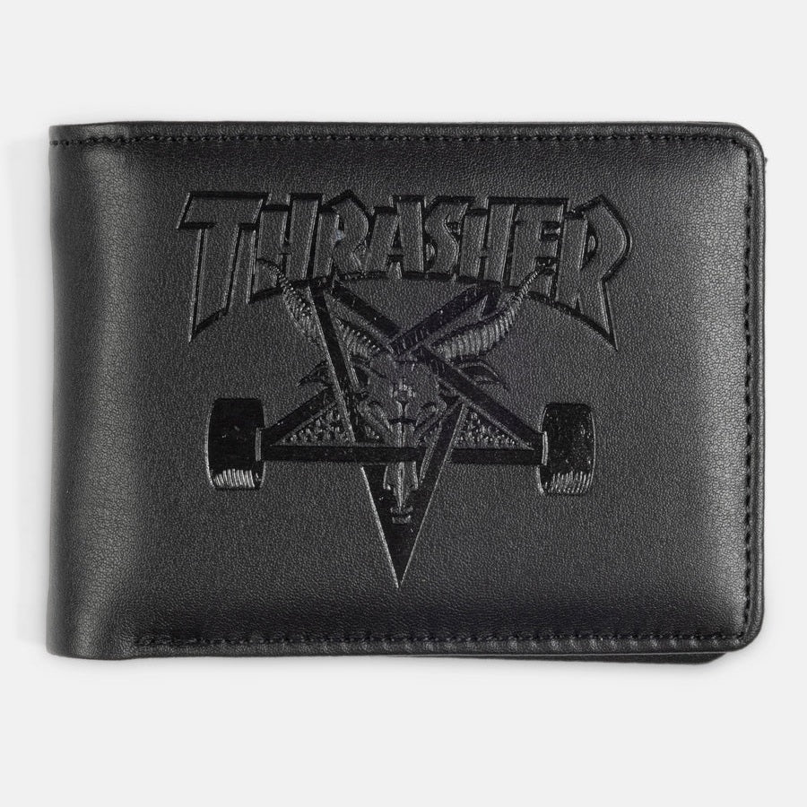 THRASHER Skategoat Leather Wallet Black