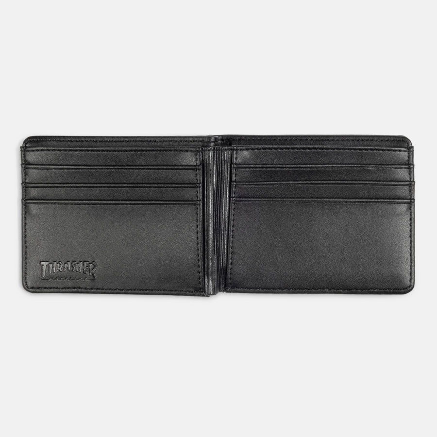 THRASHER Skategoat Leather Wallet Black