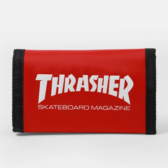 THRASHER Skate Mag Velcro Wallet Red