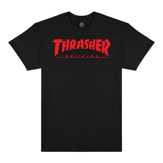 THRASHER x SPITFIRE Bighead Jake Tee Black