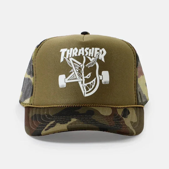 THRASHER x SPITFIRE Thrash & Burn Trucker Hat