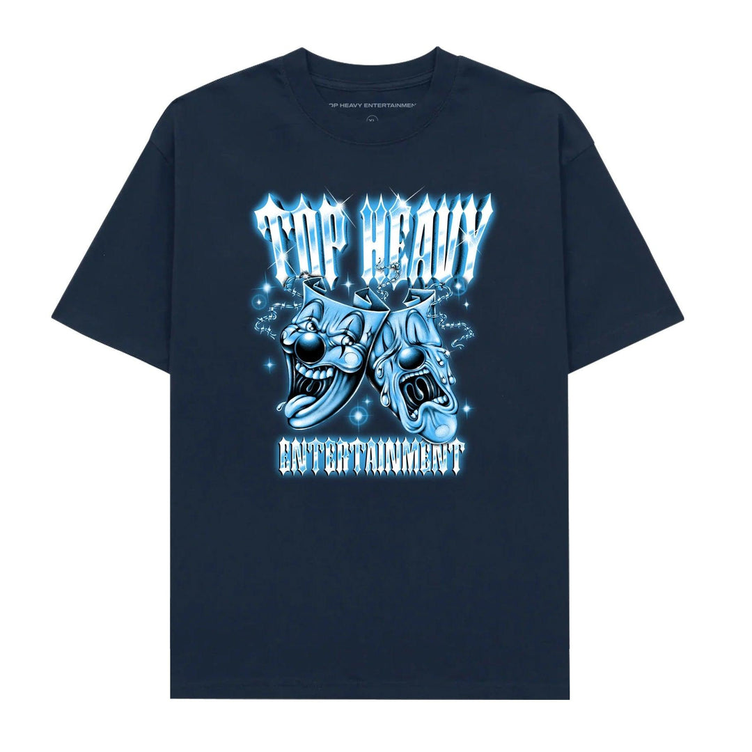 TOP HEAVY Cry Later Tee Navy - Impact Skate