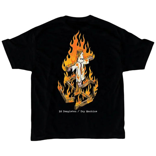 TOY MACHINE Charred Cross Tee Black