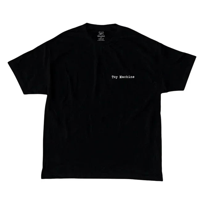 TOY MACHINE Charred Cross Tee Black