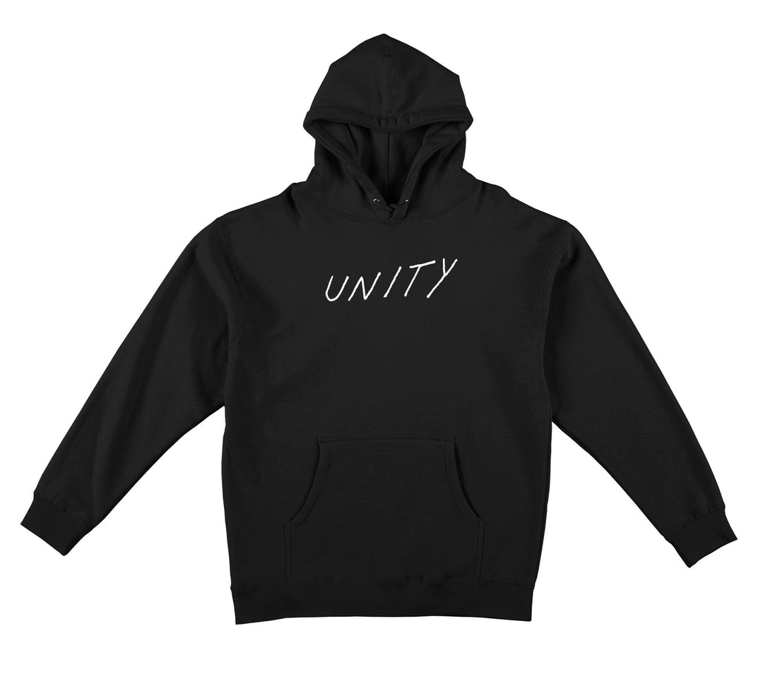 UNITY Logo Embroidered Hoodie Black - Impact Skate