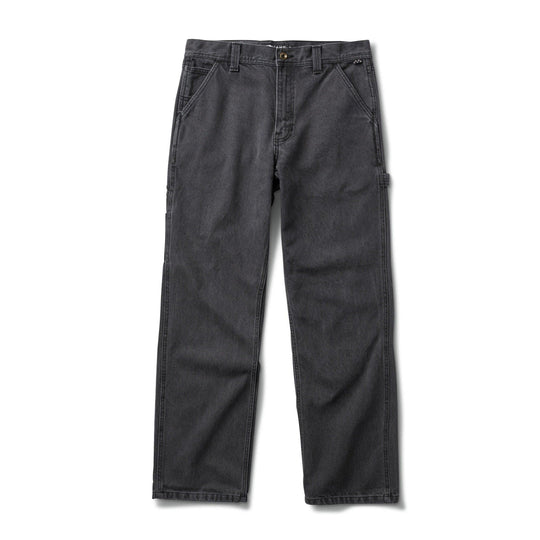 VANS AVE Drill Chore Relaxed Carpenter Denim Pants Pirate Black - Impact Skate