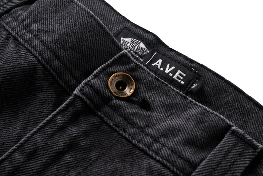 VANS AVE Drill Chore Relaxed Carpenter Denim Pants Pirate Black - Impact Skate