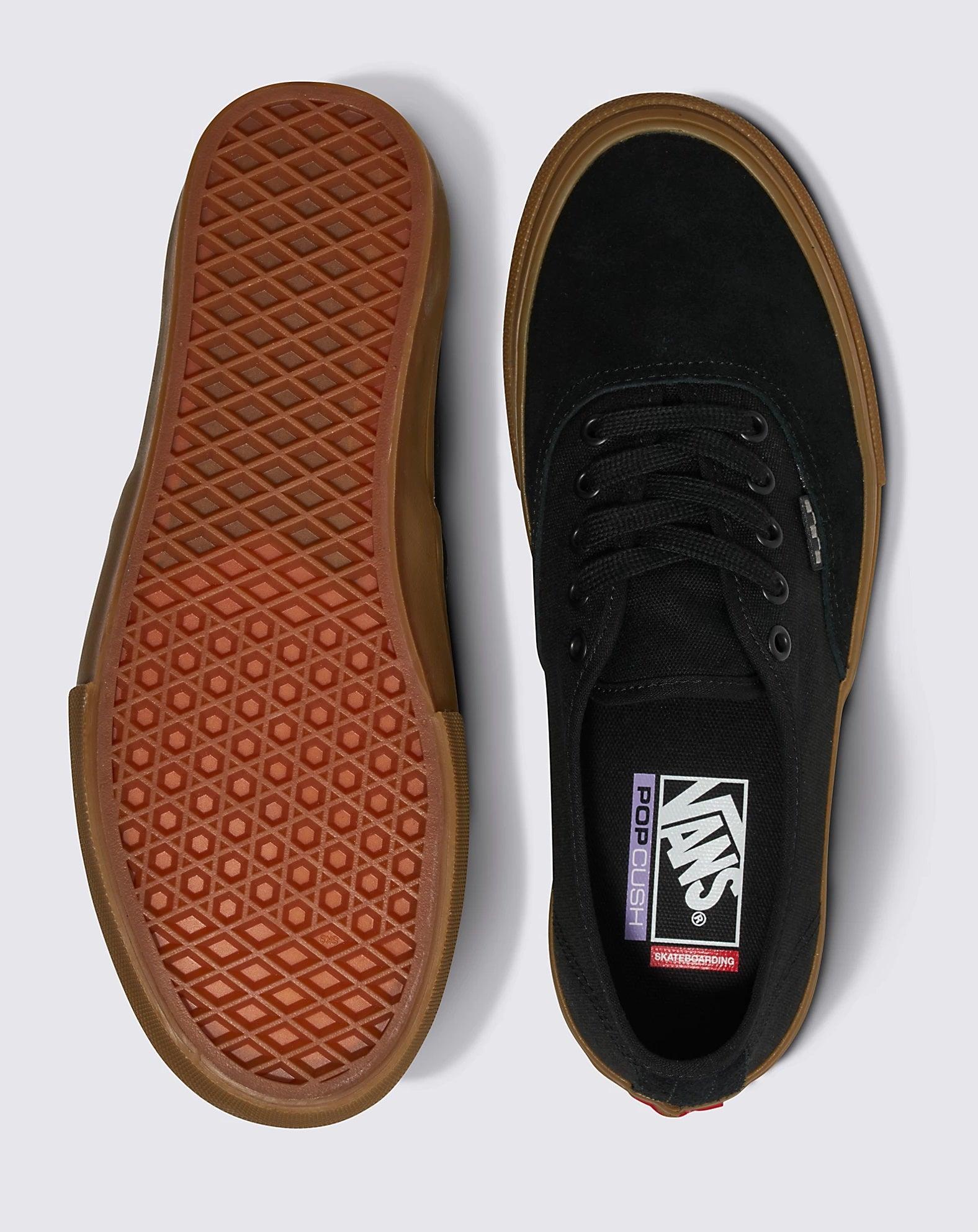 Vans authentic gum black hotsell