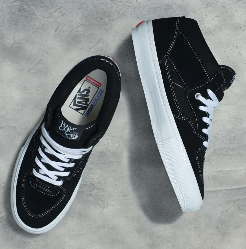 VANS Skate Half Cab Black/White - Impact Skate