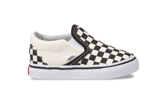 VANS Toddler Slip On Checkerboard Black/Off White/White - Impact Skate
