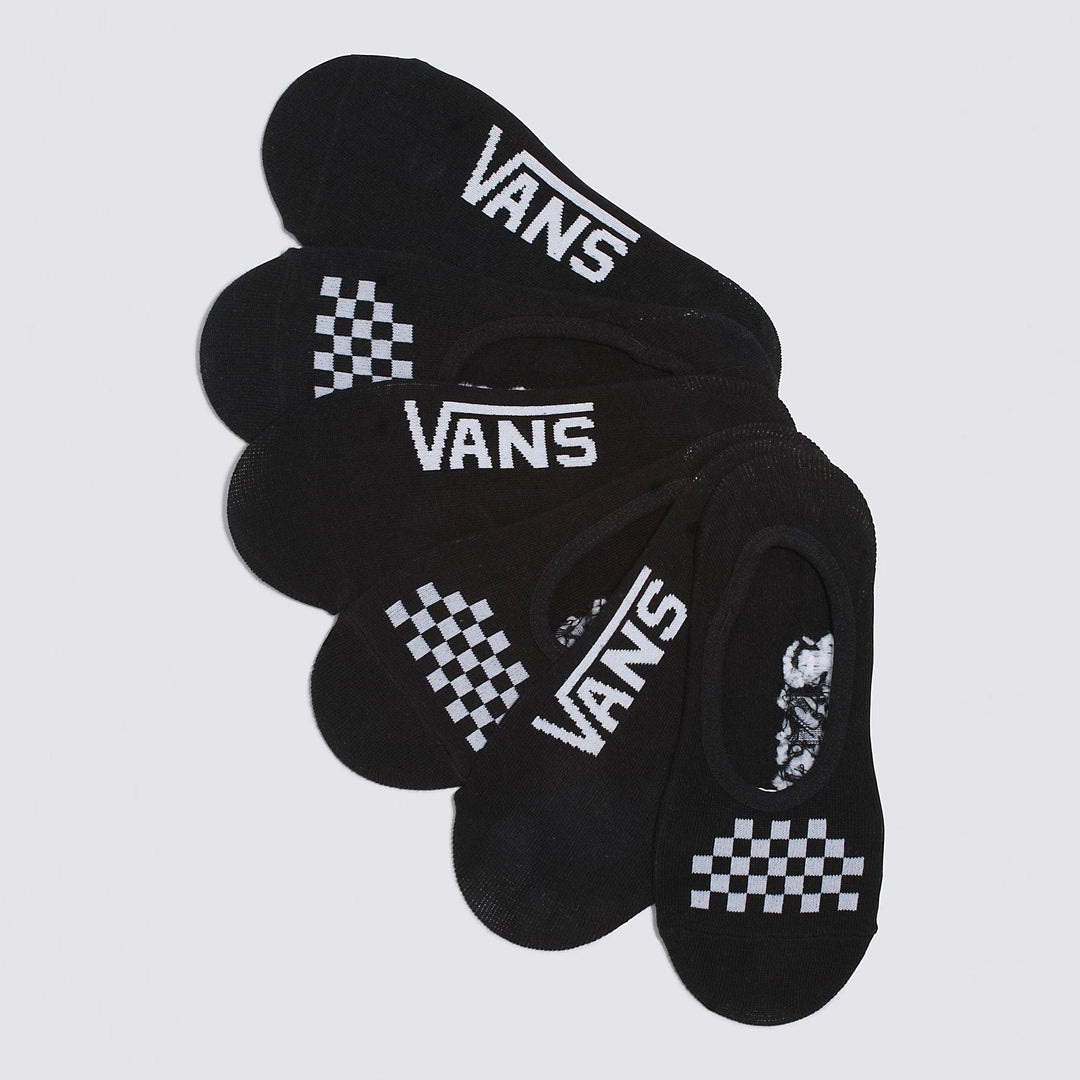 VANS Women's Classic Canoodle Socks (3 Pack) Black/White - Impact Skate