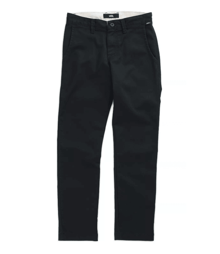 VANS Youth Authentic Chino Stretch Pant Black - Impact Skate