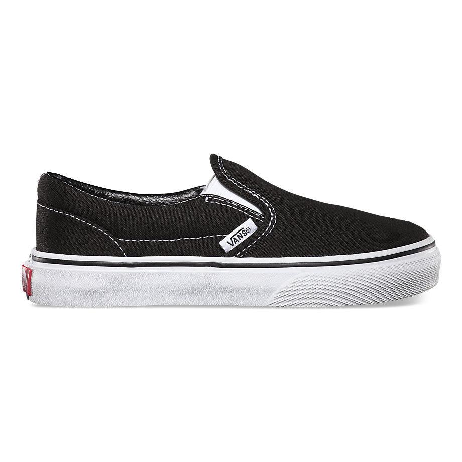 VANS Youth Classic Slip-On Black/True White - Impact Skate