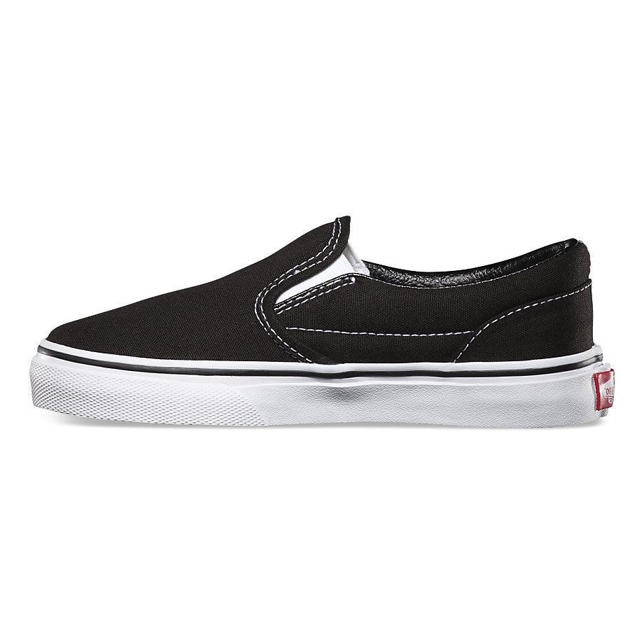 VANS Youth Classic Slip-On Black/True White - Impact Skate