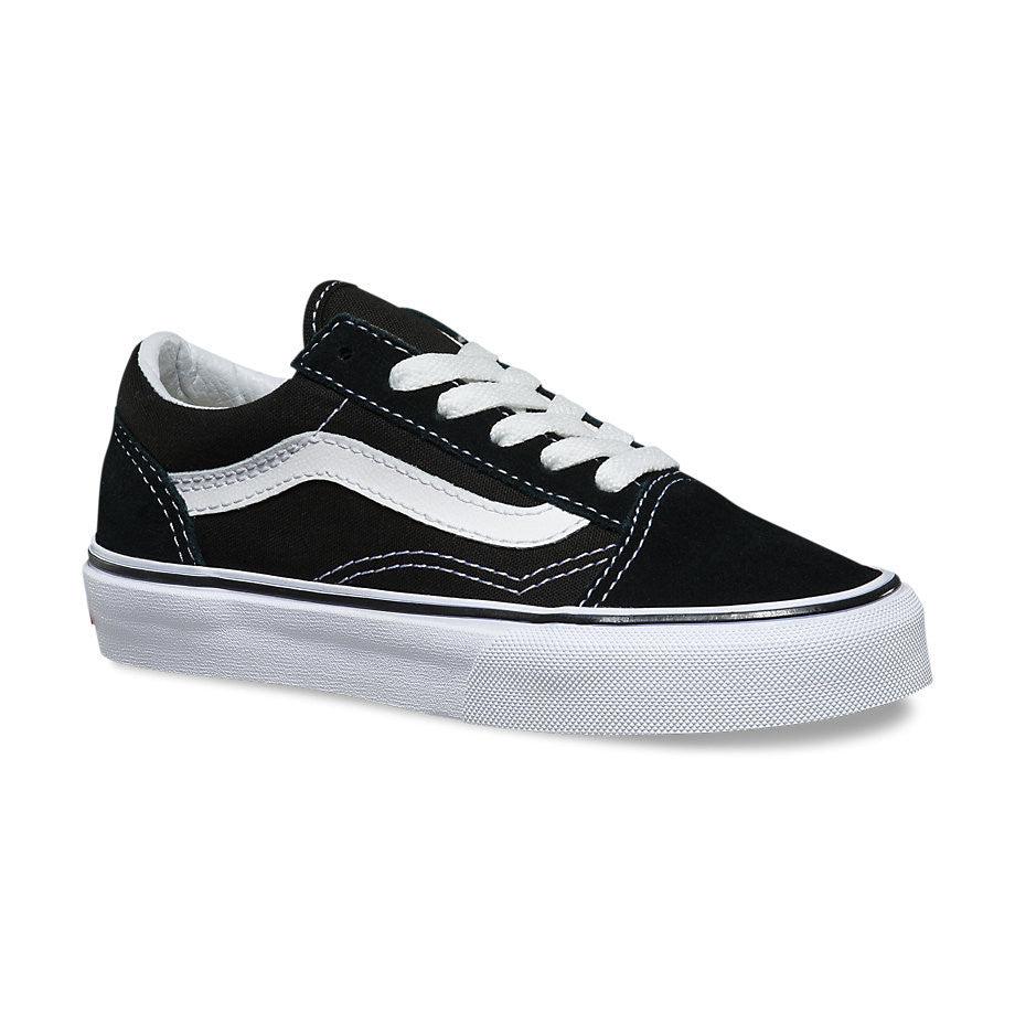 VANS Youth Old Skool Black/True White - Impact Skate