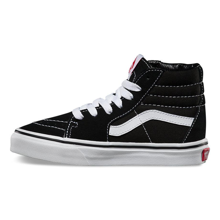 VANS KIDS Sk8-Hi Black/True White - Impact Skate