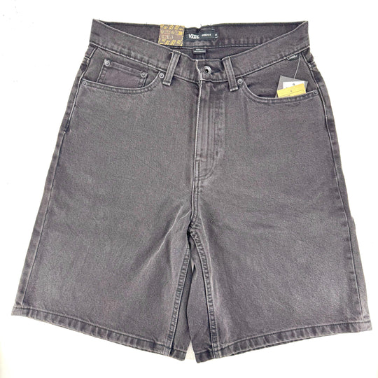 VANS Check-5 Baggy Denim Shorts Washed Black