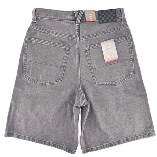 VANS Check-5 Baggy Denim Shorts Washed Black