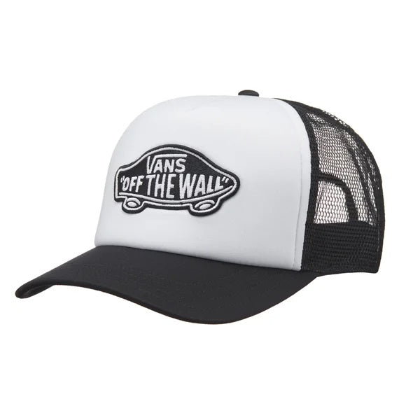 VANS Classic Patch Curved Bill Trucker Hat Black/White