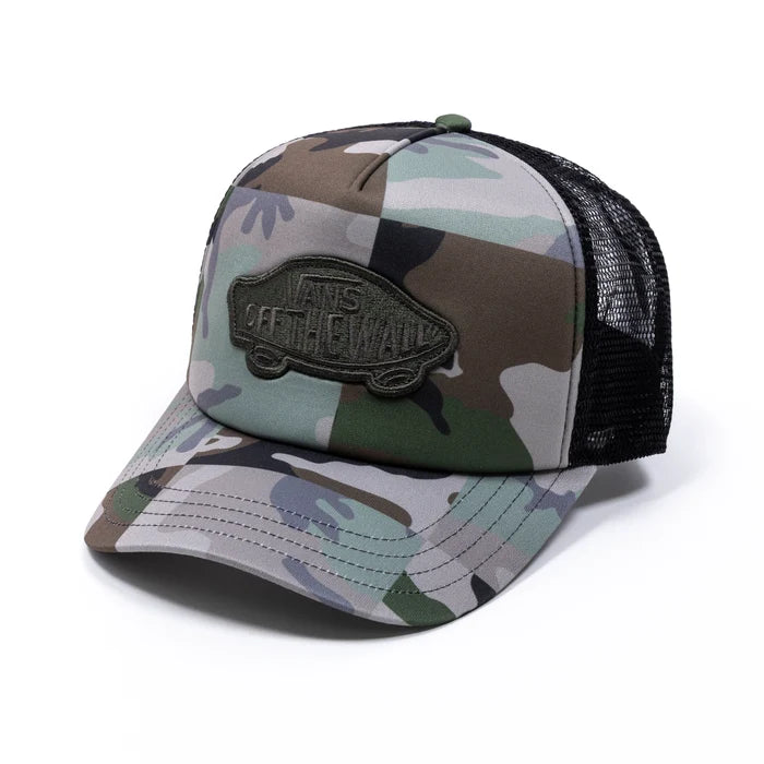 VANS Classic Patch Curved Bill Trucker Hat Aluminum