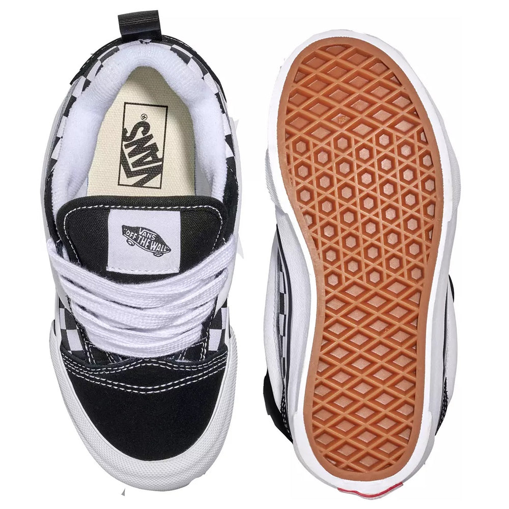 VANS Youth Knu Skool Checkerboard Black/True White Shoes
