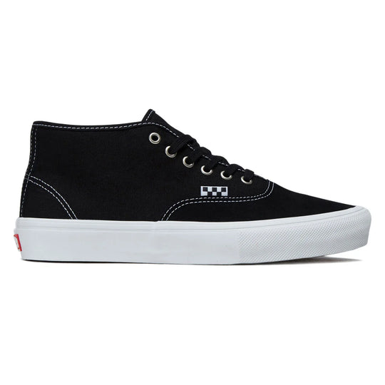 VANS Skate Authentic Mid Black/White Shoes