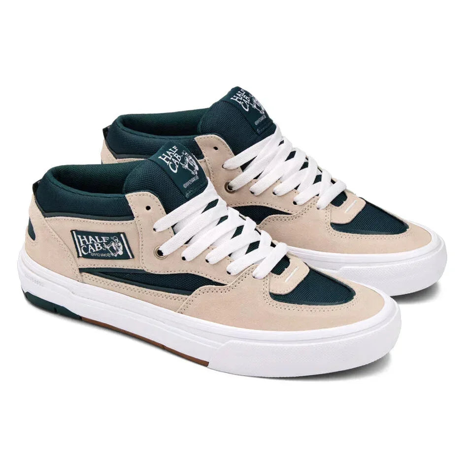 VANS Skate Half Cab Wafflecup Shoes Oatmeal/Deep Teal