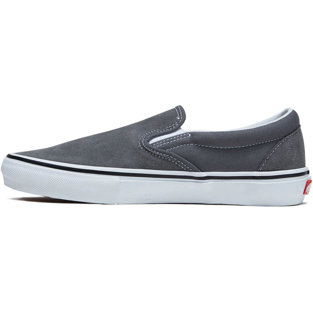 VANS Skate Slip-On Pewter/White Shoes