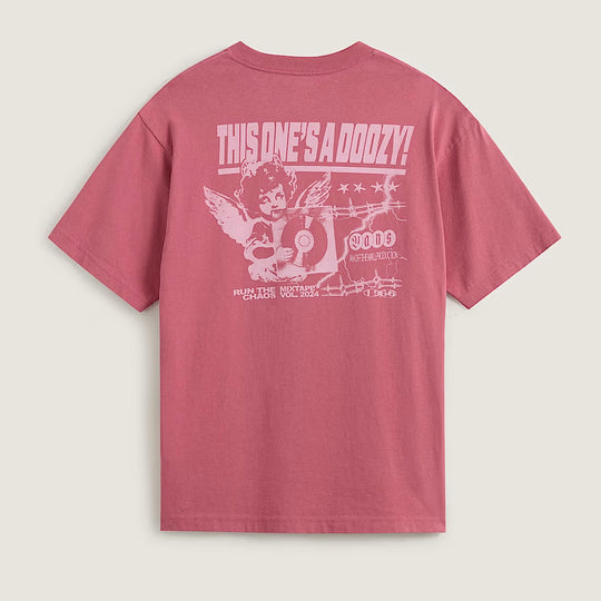 VANS Women's Earthbound Oversized Tee Pink Dawn