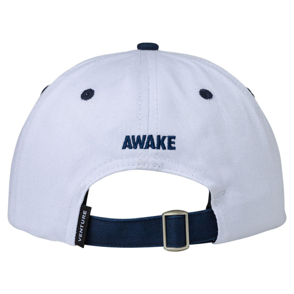 VENTURE Emblem Strapback Hat White/Navy - Impact Skate