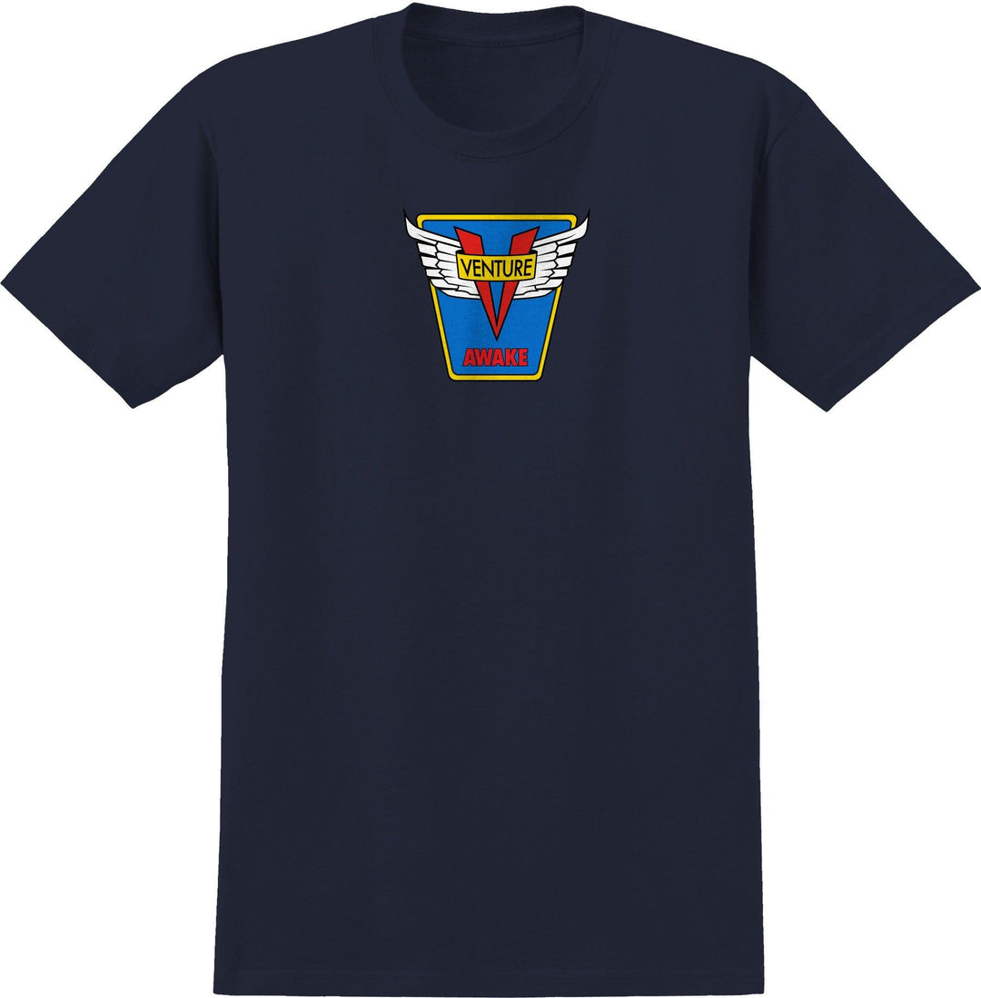 VENTURE Emblem Tee Navy - Impact Skate