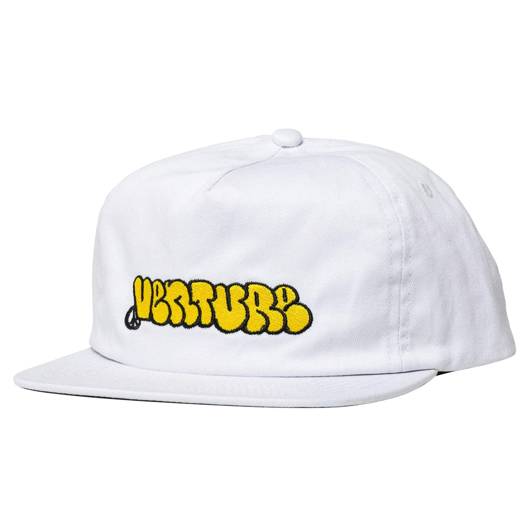 VENTURE Throw Snapback Hat White/Yellow - Impact Skate