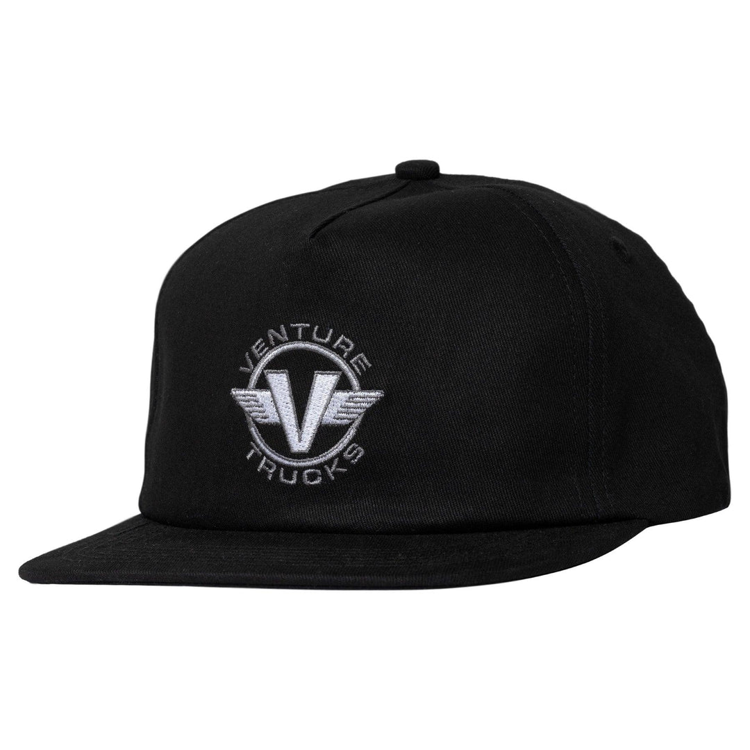 VENTURE Wings Snapback Hat Black - Impact Skate