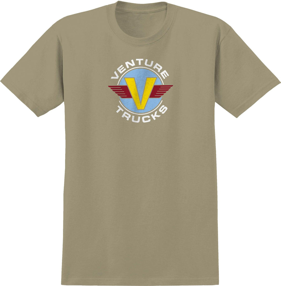 VENTURE Wings Tee Sand/Light Blue - Impact Skate