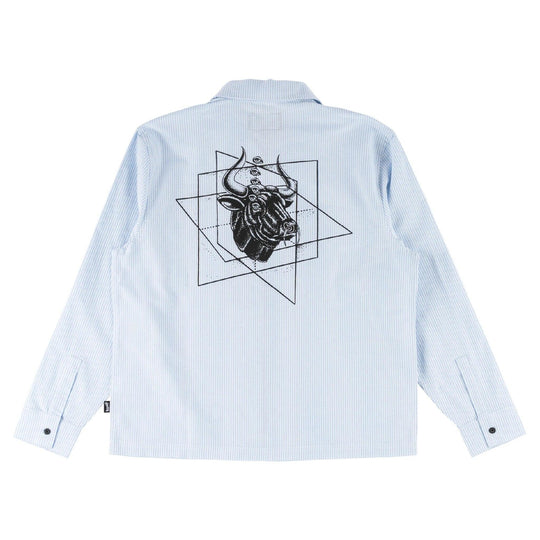 WELCOME Dimension Printed Longsleeve Oxford Shirt